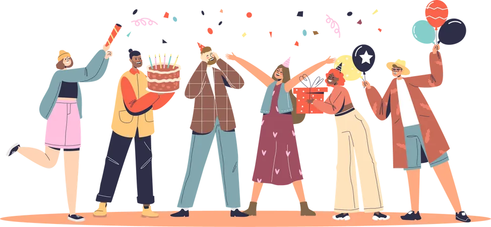 Birthday Party  Illustration