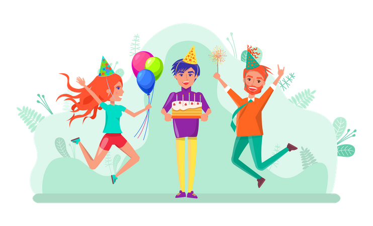 Birthday party  Illustration