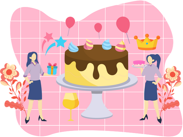 Birthday Party  Illustration