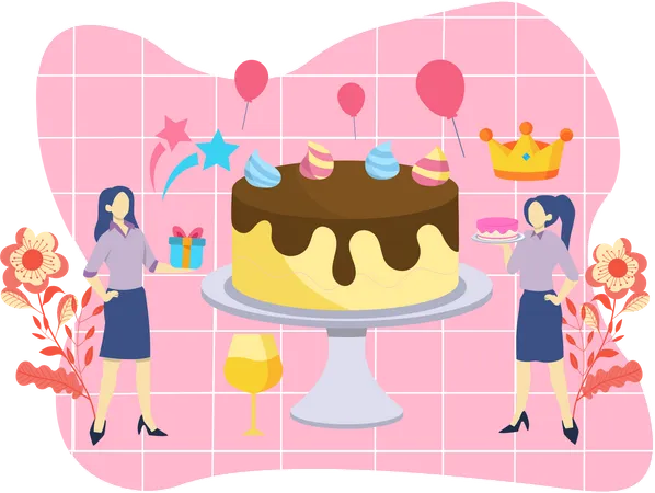 Birthday Party  Illustration