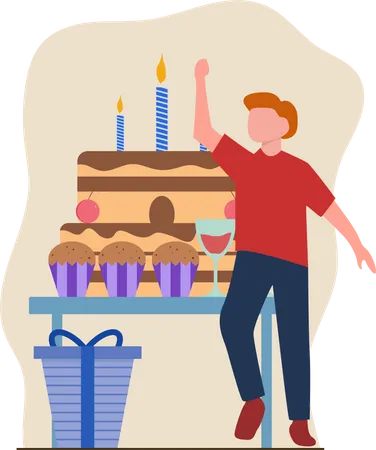 Birthday Party  Illustration