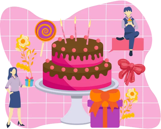 Birthday Party  Illustration