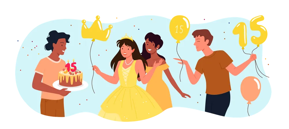 Birthday Party  Illustration