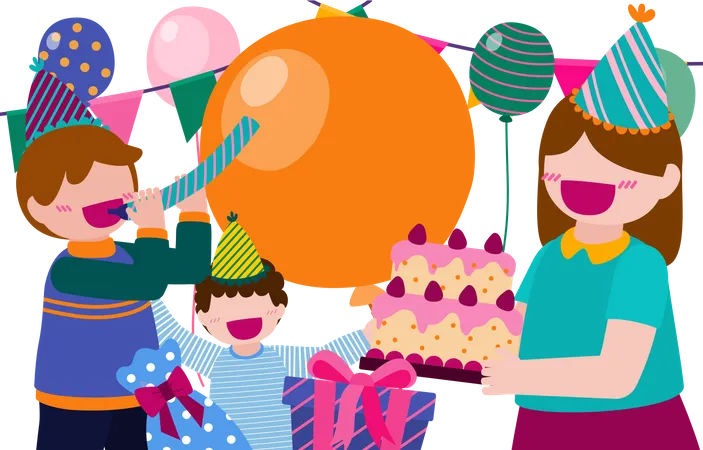 Birthday Party  Illustration