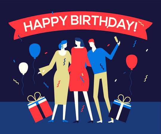 Birthday Party  Illustration