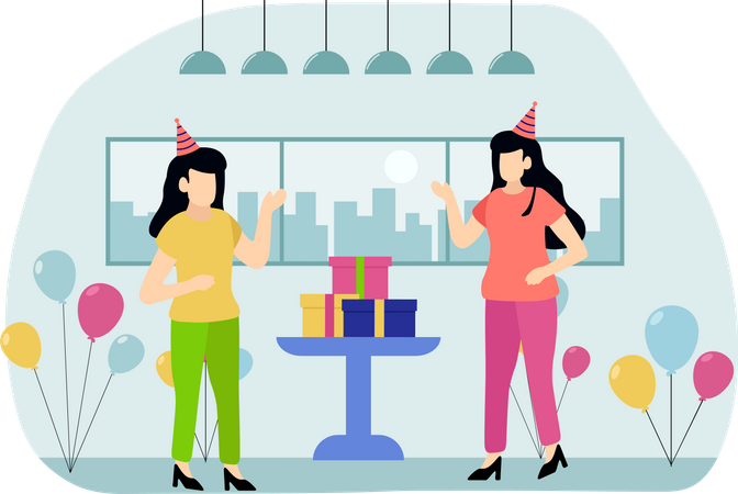 Birthday Party  Illustration