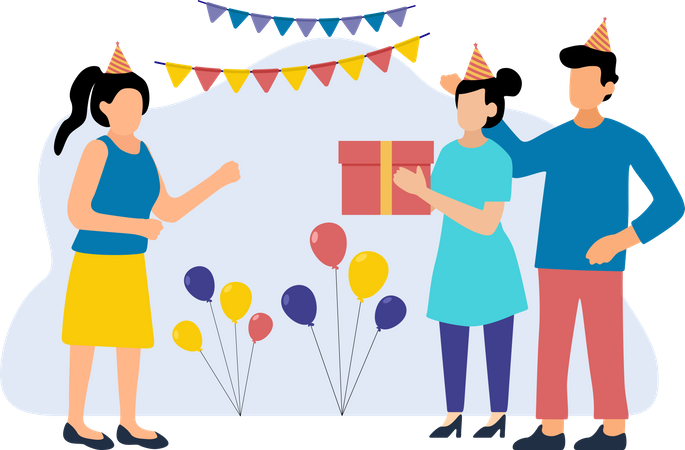 Birthday Party  Illustration