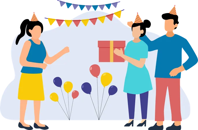 Birthday Party  Illustration