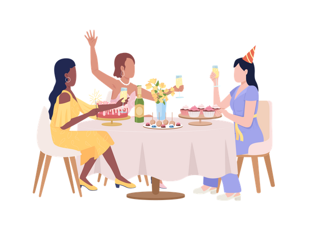 Birthday party  Illustration