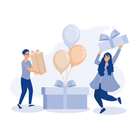 Birthday Party  Illustration