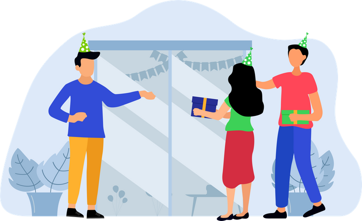 Birthday party invitation  Illustration