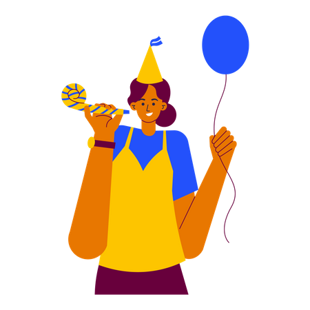 Birthday party surprise  Illustration