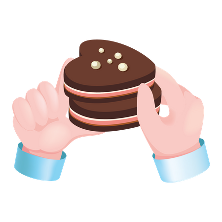 Biscoitos de chocolate  Ilustração