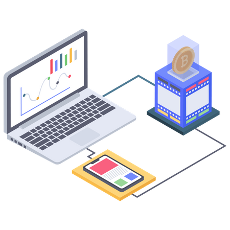 Bitcoin-Analysebericht  Illustration