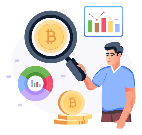 Bitcoin Analysis Illustration