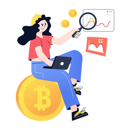 Bitcoin analysis  Illustration