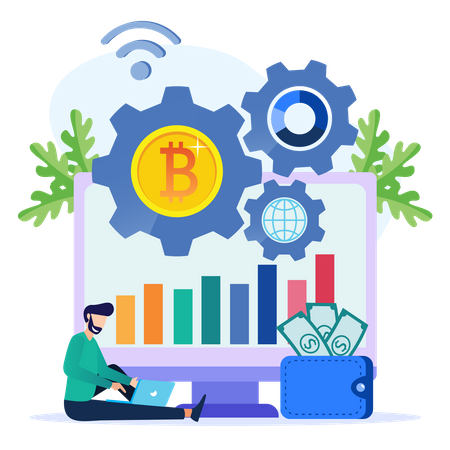 Bitcoin analysis  Illustration