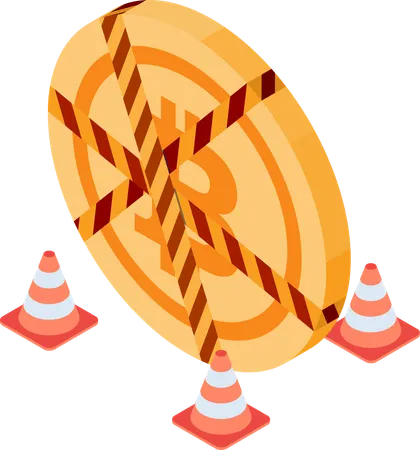 Bitcoin Banned and Restriction on the use of Cryptocurrency in some Country  Illustration