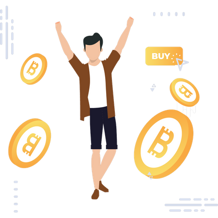 Beneficio bitcoin  Ilustración
