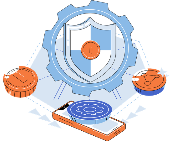 Bitcoin blockchain  Illustration