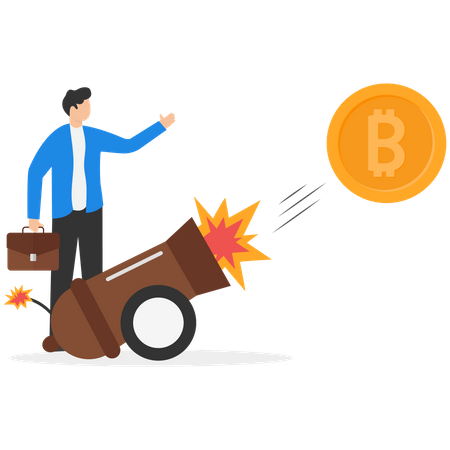 Bitcoin boost  Illustration