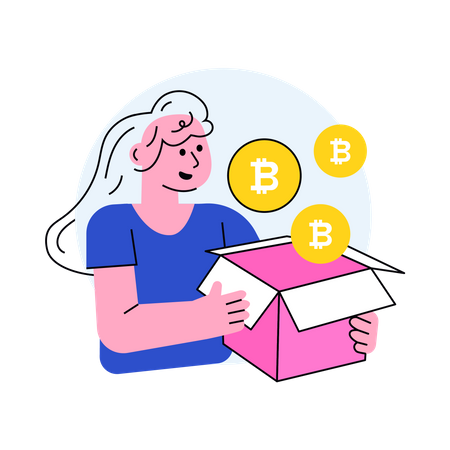 Bitcoin Box  Illustration