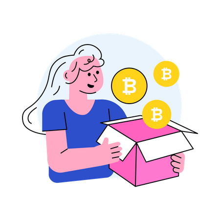 Bitcoin Box  Illustration