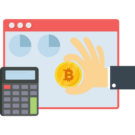 Bitcoin calculation  Illustration