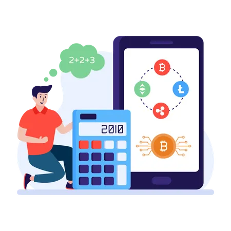 Bitcoin Calculator  Illustration