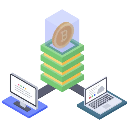 Bitcoin cloud server connection error  Illustration