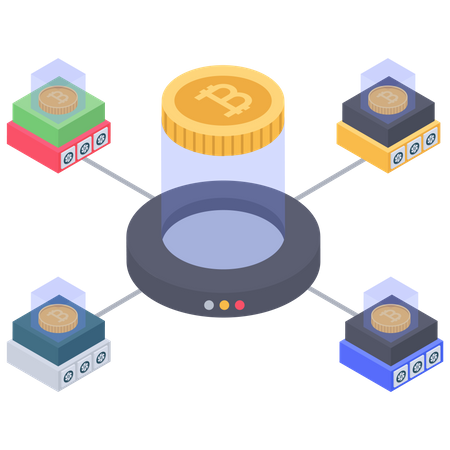 Bitcoin creation  イラスト