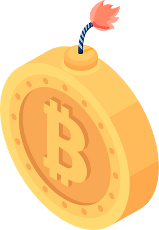 Bitcoin Crisis Illustration