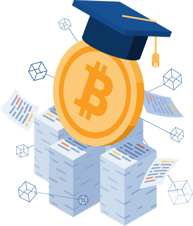 Bitcoin Education  Illustration