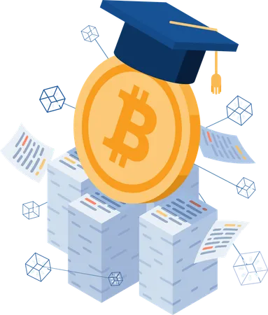 Bitcoin Education  Illustration