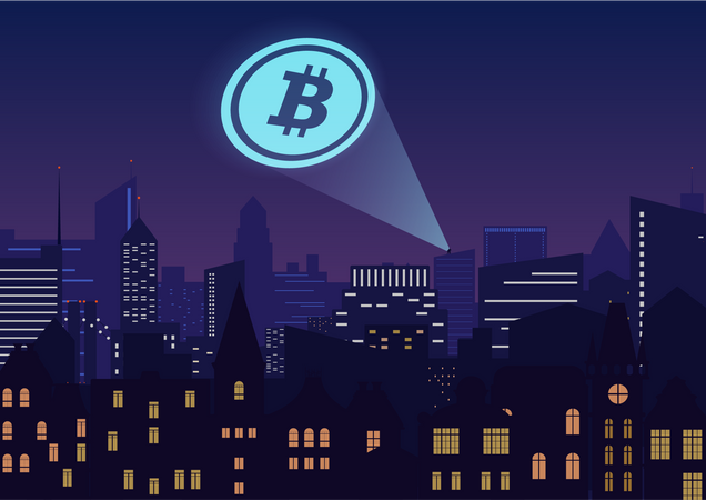 Bitcoin Effect  Illustration