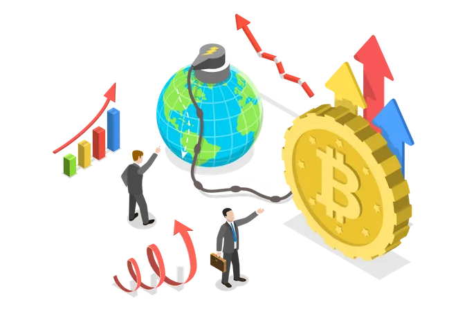 Bitcoin Electricity Consumption  Illustration