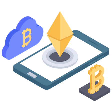 Bitcoin-Ethereum-Handel  Illustration