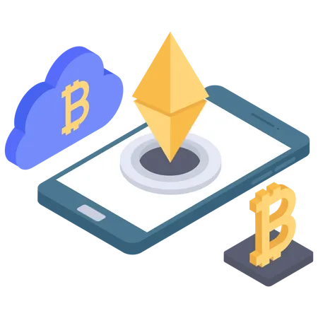 Bitcoin-Ethereum-Handel  Illustration