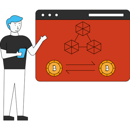 Bitcoin exchange Illustration