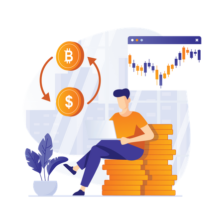 Bitcoin Exchange  Illustration