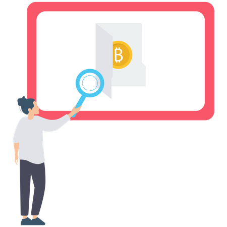 Bitcoin Folder Illustration