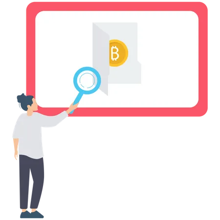 Bitcoin Folder Illustration