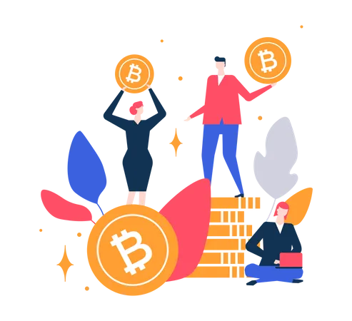 Bitcoin-Handel  Illustration