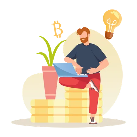 Bitcoin Idea Illustration