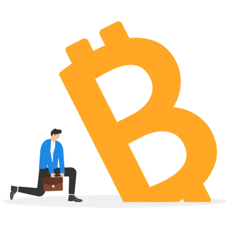 Incertitude liée aux investissements Bitcoin  Illustration