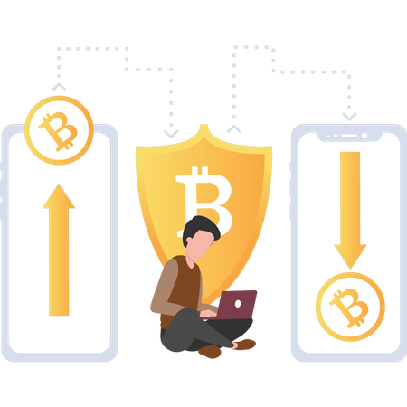 Investisseur Bitcoin  Illustration