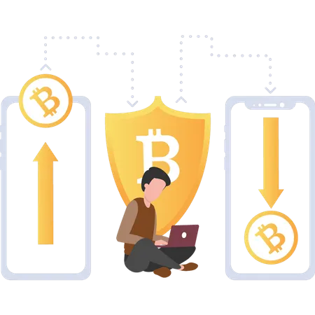 Investisseur Bitcoin  Illustration