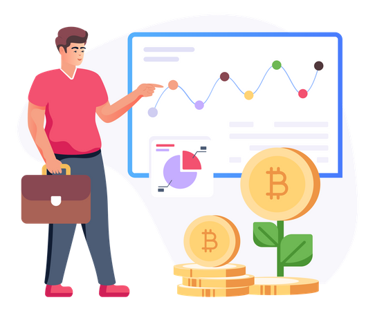 Bitcoin-Investition  Illustration