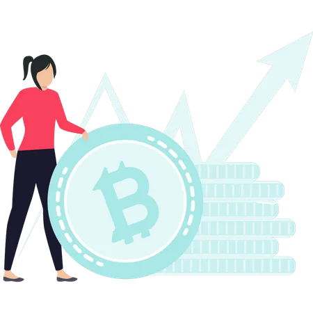 Bitcoin Investment  Illustration