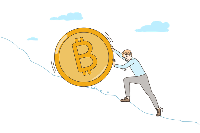 Bitcoin investment  Illustration